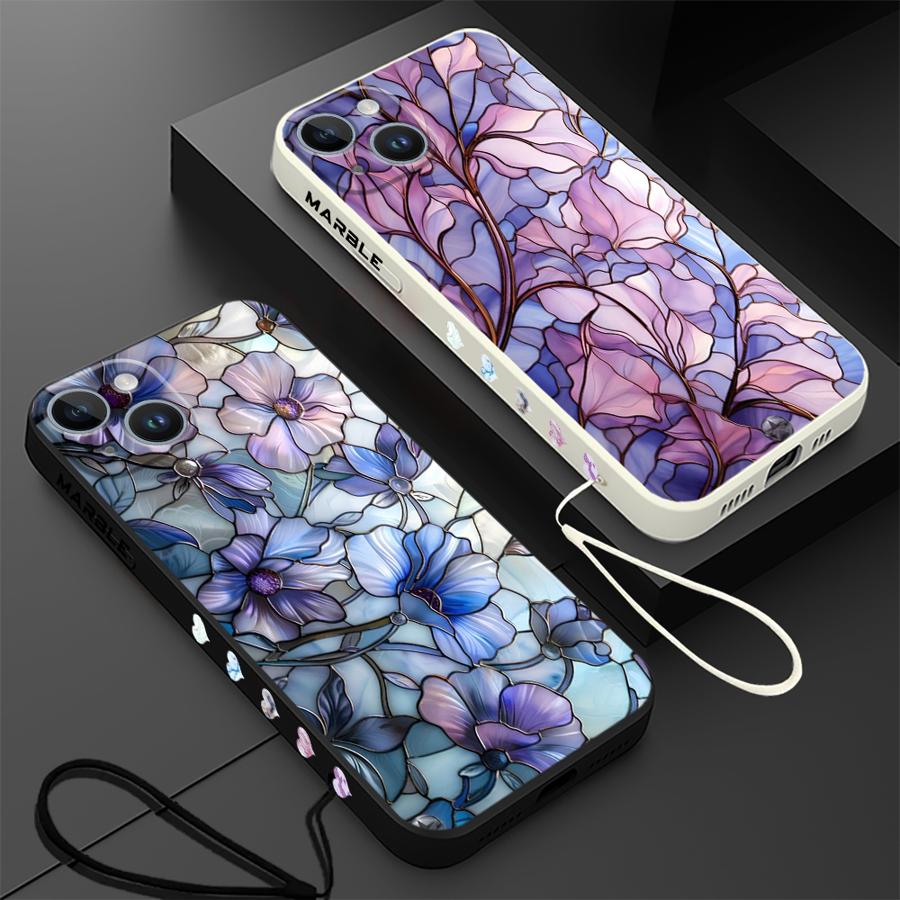 Lanyard Anime Logo - Etui na telefon Flower Marble do