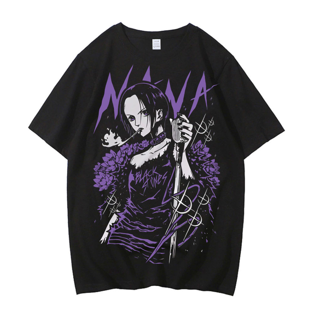 Nana Anime Merchandise - Czarny Kamień Nana Osaki bawełniana koszulka