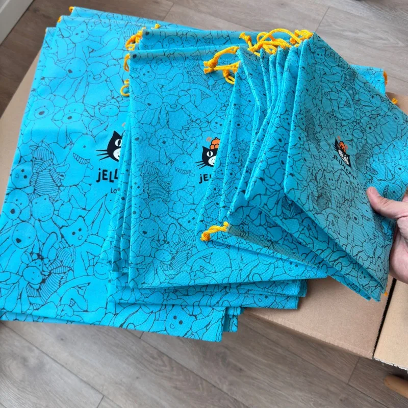 Anime Tote Bag - Niebieska, urocza, nietkana torba na kurz