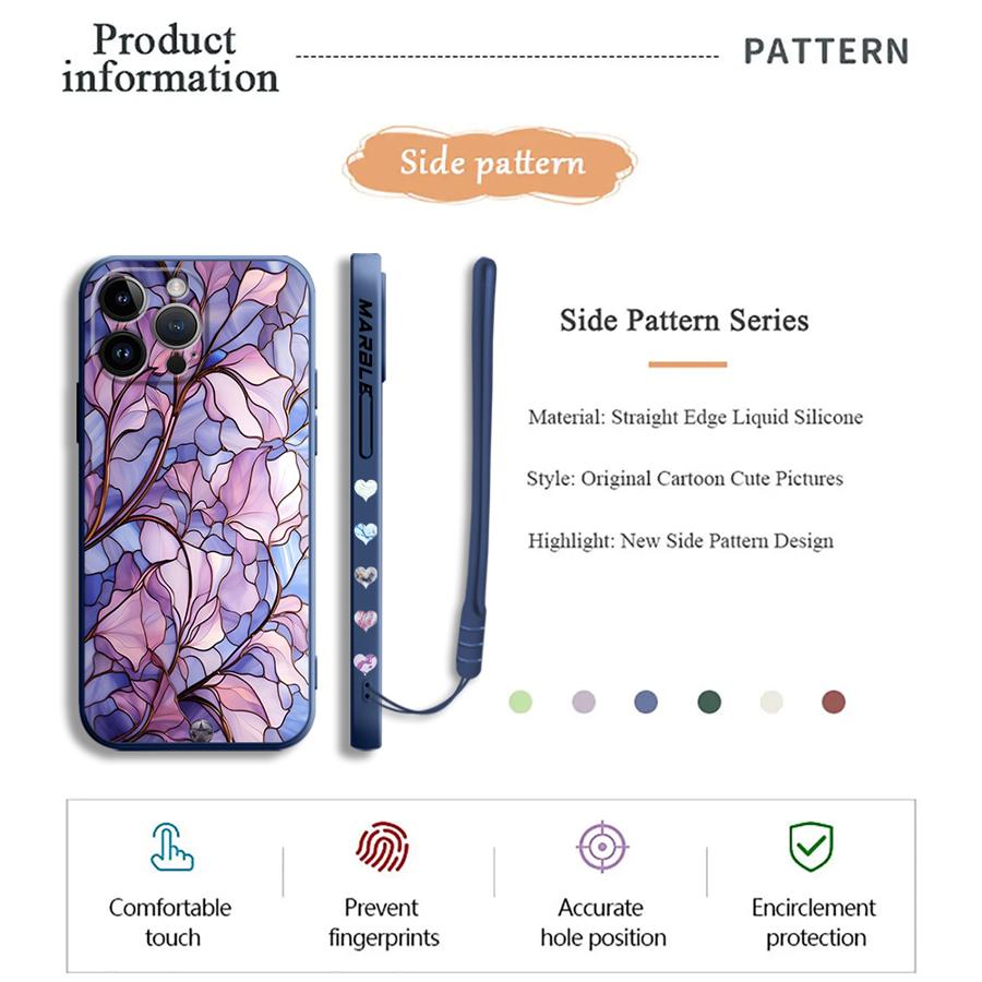 Etui na telefon Flower Marble  – Lanyard Anime Logo recenzja i cena